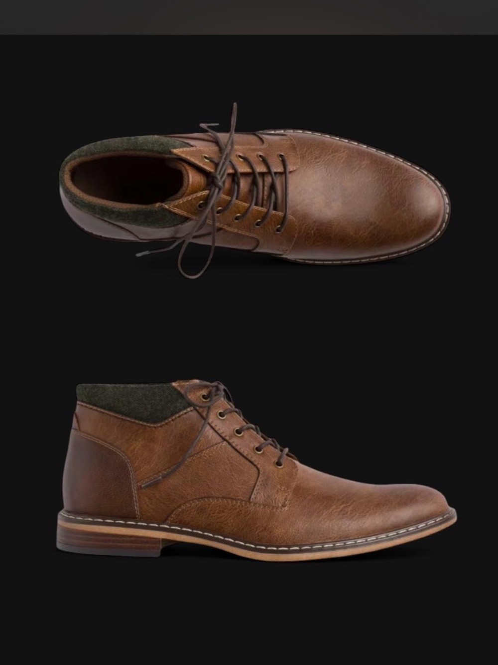 Hawker Rye Men's Brown Leather Chukka Boots with Padded Collar